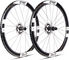 ERE Research Omnia II CLR45 Carbon Disc Center Lock 28" Laufradsatz - black white | Non Boost | 142 mm | 100 mm | 28" | Non Boost | Shimano Road