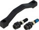 Disc Brake Adapter for 220 mm Rotors - black/PM 8" to PM +17 mm