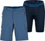 Hummvee Damen Shorts mit Innenhose - blue steel/S