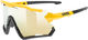 uvex sportstyle 228 Sportbrille - sunbee-black matt/mirror yellow