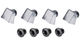 absoluteBLACK Chainring Bolt Covers for Dura-Ace R9100 - grey/universal