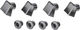 absoluteBLACK Chainring Bolt Covers for Dura-Ace R9100 - black/universal