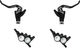 Magura Set de Freins à Disque av+arr MT5 eSTOP Carbotecture - black-mystic grey anodized | Ensemble | Flip-Flop (non spécifique au côté)