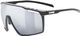 uvex mtn perform Sportbrille - black matt/mirror silver