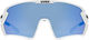 uvex sportstyle 231 2.0 Sportbrille - white mat/mirror blue