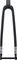 Columbus Fourche Futura Gravel Carbone - mat black/1 1/8" - 1 1/4" tapered/28"/Axe Traversant 12 mm/100 mm/47 