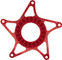 absoluteBLACK E-bike Chainring Spider for Shimano STEPS - red/53 mm