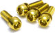 REVERSE Components Schrauben M6 x 18 für Bremsadapter - 4 Stück - gold