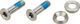 Trickstuff Vis de fixation de l'étrier de frein M5X19.5 pour FM arrière - silver | 19.5 mm