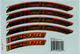 NoTubes Set d'Autocollants pour ZTR Grail MK3 - orange