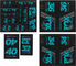 Fox Racing Shox Heritage Fork and Shock Decal Kit Aufklebersatz bis Modell 2020 - turquoise