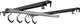 Stashed Products Soporte para estante de bicicleta SpaceRail 4x - negro-plata