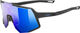 uvex Sequence CV Glasses - black matte | buzzy blue