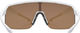 uvex ramp sports glasses - white matte | mirror gold