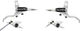 Hope Juego de Frenos de Disco EVO X2 con Latiguillo de Acero Trenzado - silver-black | Set | left/right (side-specific)