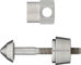 Pitlock Sicherung Set 12 Lampe - silber/33 mm