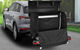 Eufab Caja de transporte para portabicicletas 350 L - negro-negro