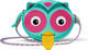 Affenzahn Monedero de pecho para niños - owl/100 
