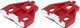 Delta Grip Cleats - red/universal