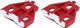 Look Delta Grip Cleats - red/universal