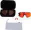 S3 Hiper Sportbrille - soft tact grey camo/hiper red multilayer mirror