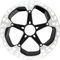 Disco de freno RT-MT900 Center Lock dentado interno p. XTR / Dura-Ace - negro-plata/203 mm