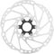 Shimano SM-RT64 Center Lock Brake Rotor for Deore w/ External Teeth - silver-black/203 mm