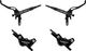 Trickstuff Direttissima Front+Rear Disc Brake Set - black/set (front+rear)