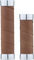 Brooks Slender Leder Lenkergriffe für Drehgriffschalter einseitig Modell 2023 - dark tan/130 mm / 100 mm