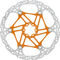V4 Vented Floating 6-bolt Brake Rotor for Tech V - orange/220 mm