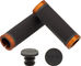 Brooks Cambium Rubber Lenkergriffe für Drehgriffschalter beidseitig - black-orange/100 mm / 100 mm
