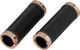 Brooks Cambium Rubber Lenkergriffe für Drehgriffschalter beidseitig - black-copper/100 mm / 100 mm