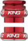 Chris King GripNut Bold EC34/28.6 - EC34/30 Threaded Headset - red/EC34/28.6 - EC34/30