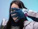 SingleTrack Windproof Ganzfinger-Handschuhe - blueberry/M