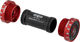 Stainless Steel MTB Bottom Bracket - red/BSA 68/73