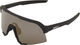 100% S3 Mirror Sports Glasses - soft tact black/soft gold mirror