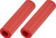 ESI Ribbed Chunky Silicone Handlebar Grips - red/130 mm