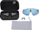 Lunettes de Sport Racetrap 3.0 Hiper - matte white/hiper blue multilayer mirror