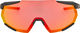 100% Racetrap 3.0 Hiper Sports Glasses - soft tact black/hiper red multilayer mirror