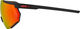 100% Racetrap 3.0 Hiper Sports Glasses - soft tact black/hiper red multilayer mirror