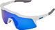 100% Speedcraft XS Mirror Sportbrille - matte white/blue multilayer mirror