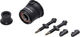 DT Swiss Juego de ruedas ER 1400 DICUT 25 Disc Center Lock 28" - negro/28" set (RD 12x100 + RT 12x142) Shimano