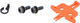 GRX Brake Caliper BR-RX820 w/ Resin Pads - black/front flat mount