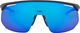 uvex pace one Sportbrille - black matt/mirror blue