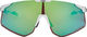 uvex Lunettes de Sport pace perform S CV - white matt/glossy green