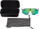 uvex pace perform S CV Sportbrille - white matt/glossy green
