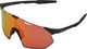Hypercraft SQ Hiper Sportbrille - soft tact black/hiper red multilayer mirror