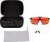 Hypercraft SQ Hiper Sportbrille - soft tact black/hiper red multilayer mirror