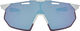Hypercraft SQ Hiper Sportbrille - soft tact white/hiper blue multilayer mirror