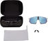 Hypercraft SQ Hiper Sportbrille - soft tact white/hiper blue multilayer mirror